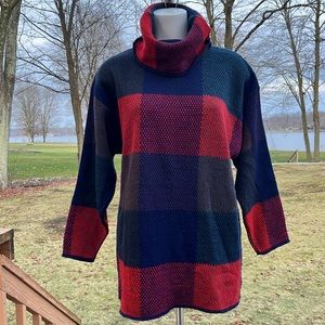 Vintage Colter Bay long colorblock sweater L